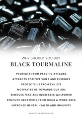 Black tourmaline German Silver Pendant